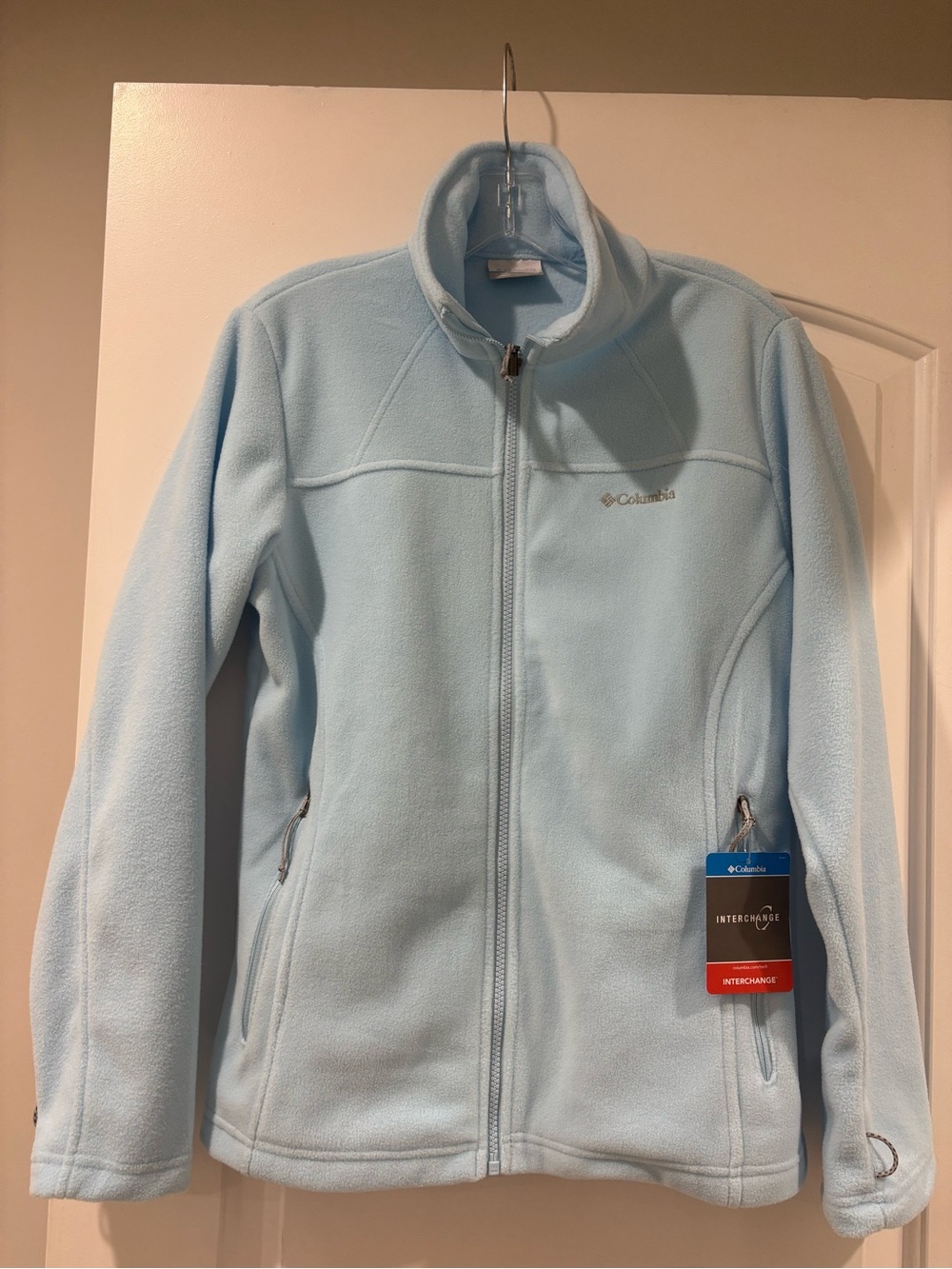 BRAND NEW Columbia Light Blue Full-Zip Teddy Fleece Jacket